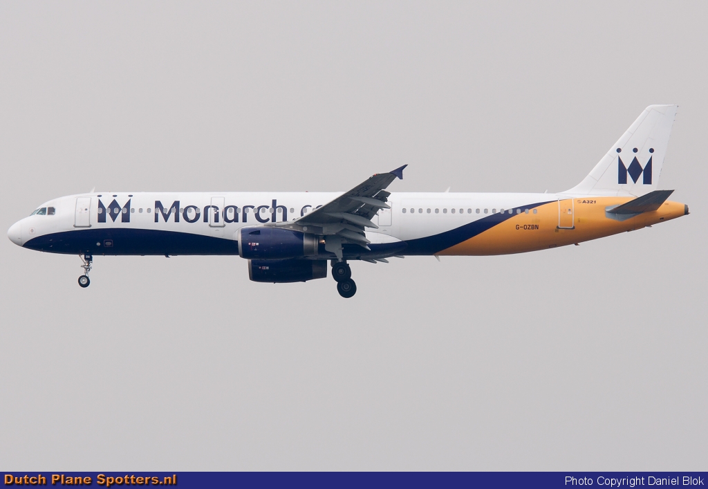 G-OZBN Airbus A321 Monarch Airlines by Daniel Blok
