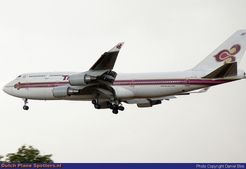 HS-TGX Boeing 747-400 Thai Airways International by Daniel Blok