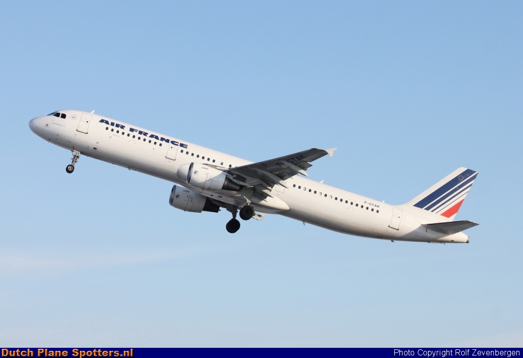 F-GTAK Airbus A321 Air France by Rolf Zevenbergen