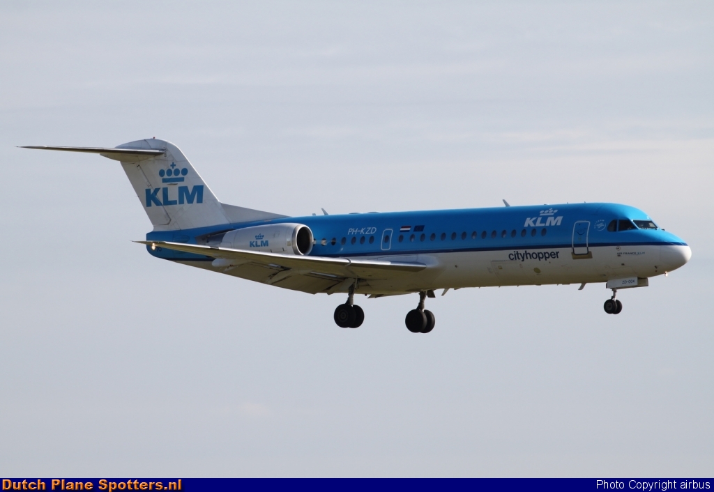 PH-KZD Fokker 70 KLM Cityhopper by airbus