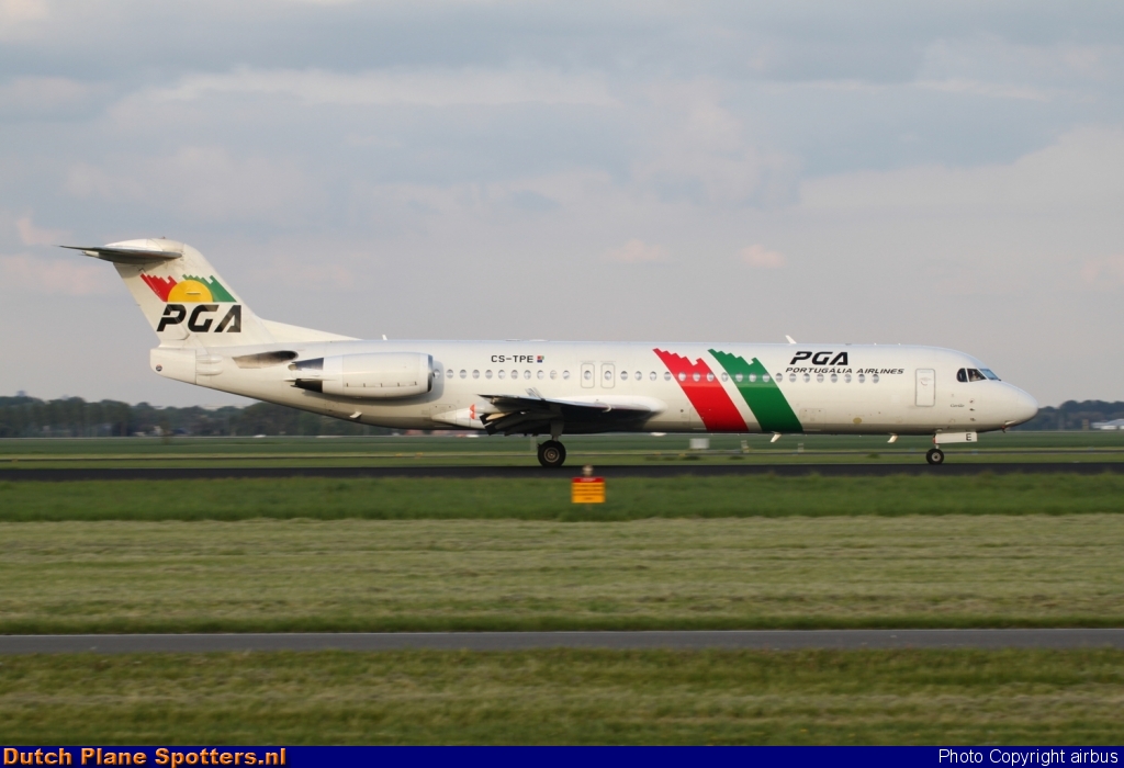 CS-TPE Fokker 100 PGA Portugalia Airlines by airbus