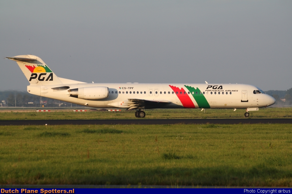 CS-TPF Fokker 100 PGA Portugalia Airlines by airbus