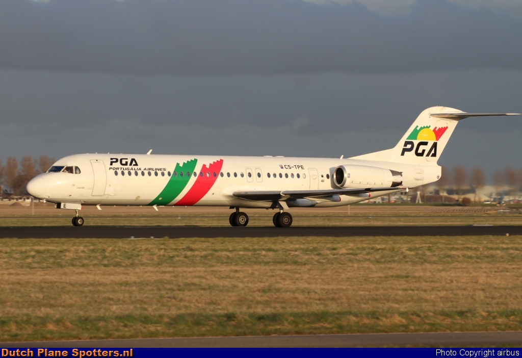 CS-TPE Fokker 100 PGA Portugalia Airlines by airbus