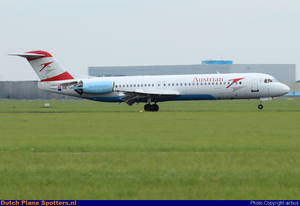 OE-LVL Fokker 100 Austrian Airlines by airbus