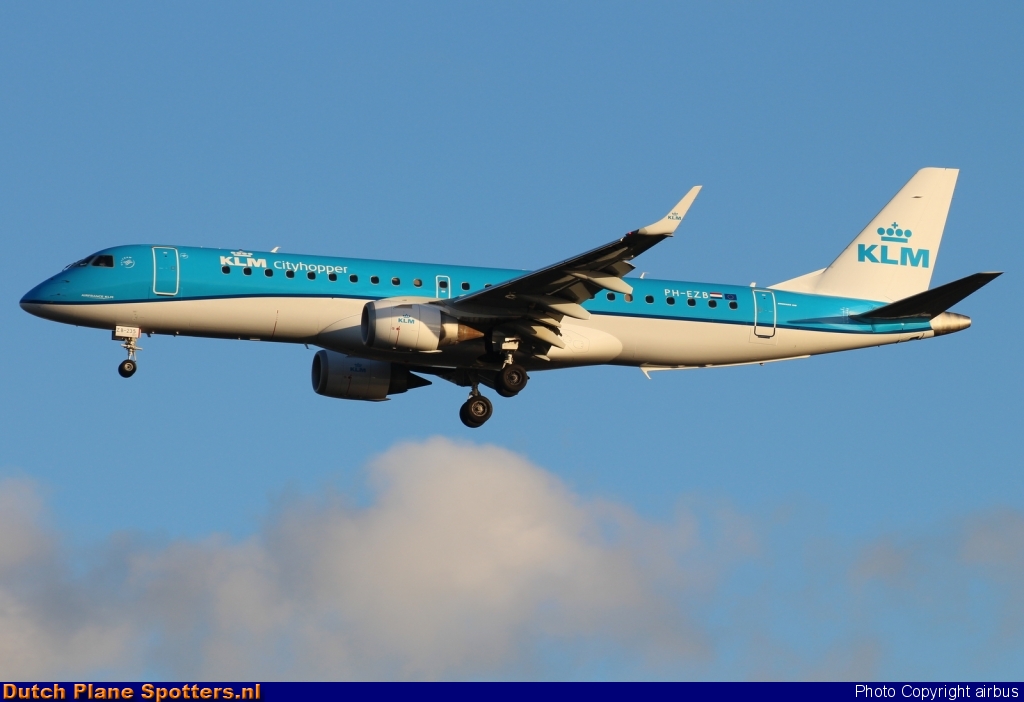 PH-EZB Embraer 190 KLM Cityhopper by airbus