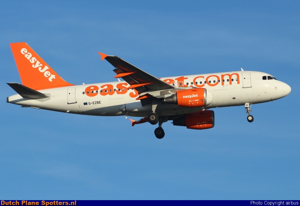 G-EZBE Airbus A319 easyJet by airbus