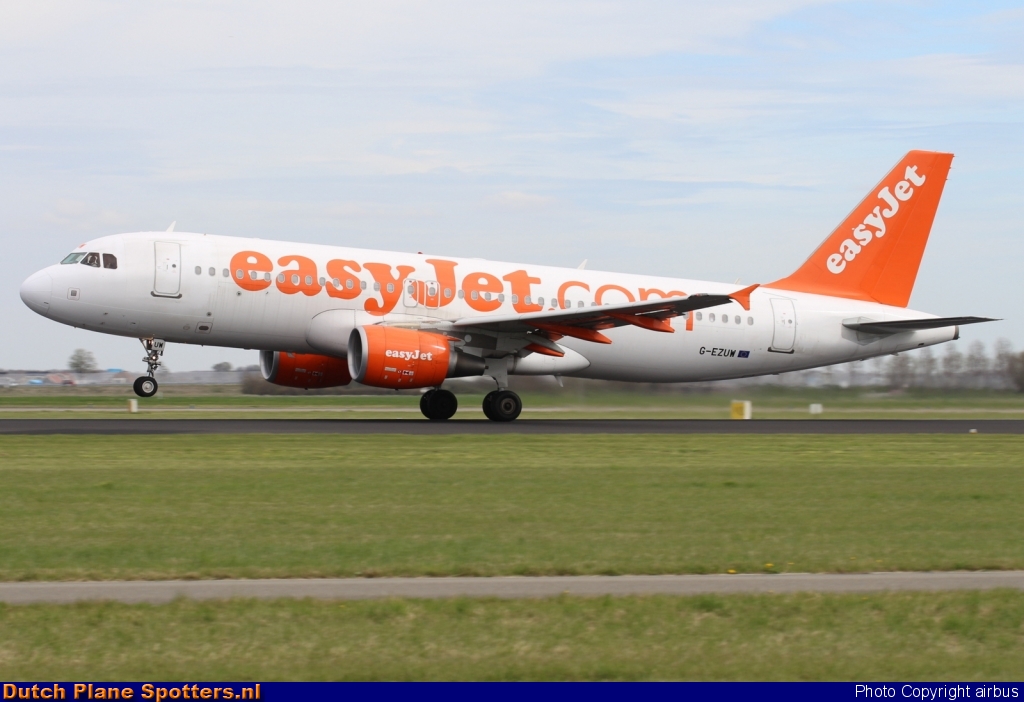 G-EZUW Airbus A320 easyJet by airbus
