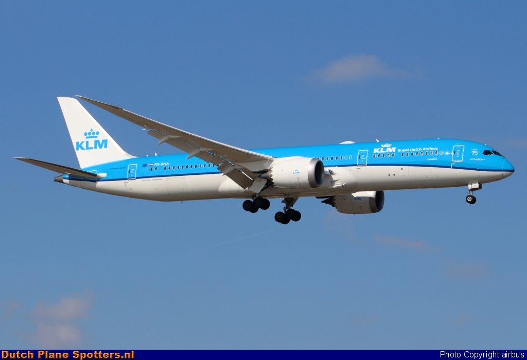 PH-BHA Boeing 787-9 Dreamliner KLM Royal Dutch Airlines by airbus