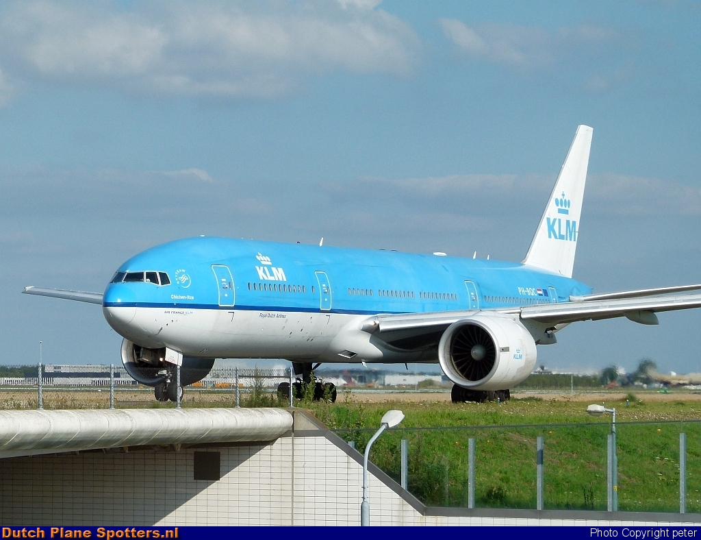 PH-BQC Boeing 777-200 KLM Royal Dutch Airlines by peter