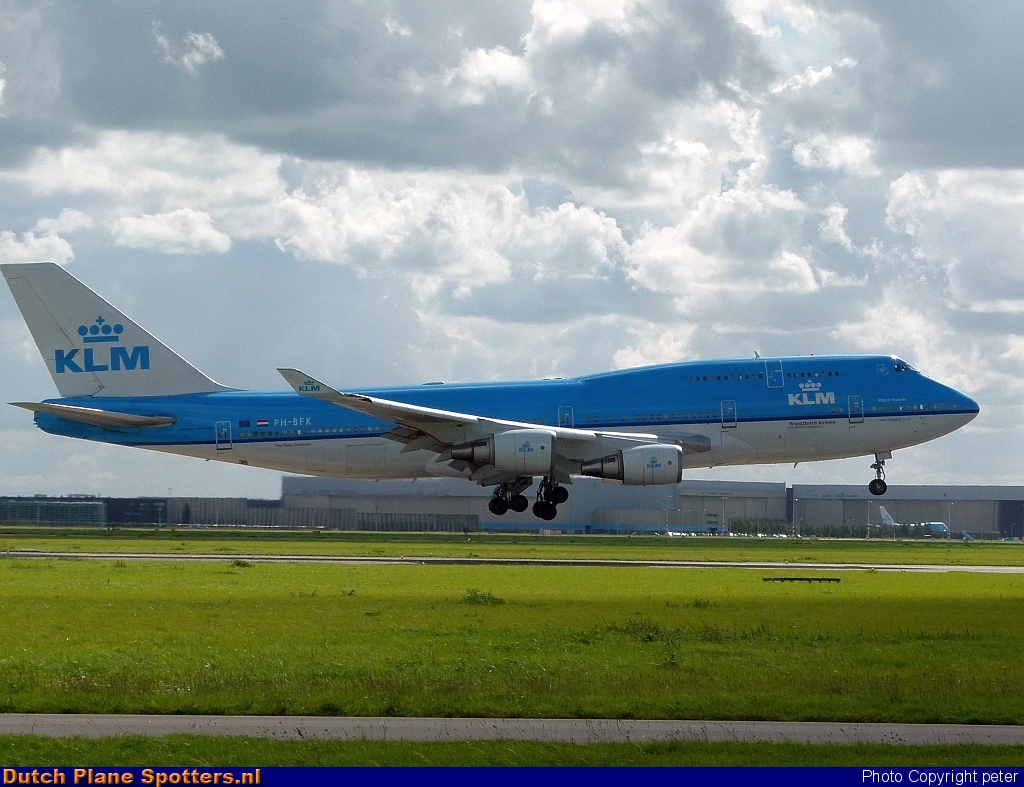 PH-BFK Boeing 747-400 KLM Royal Dutch Airlines by peter