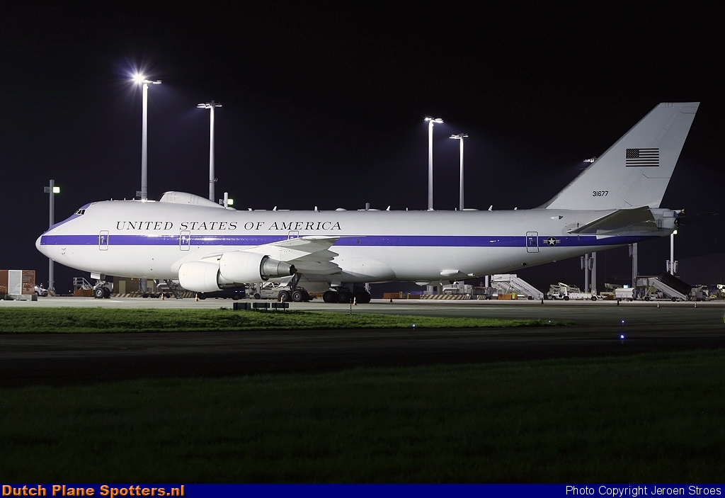 73-1677 Boeing E-4B MIL - US Air Force by Jeroen Stroes
