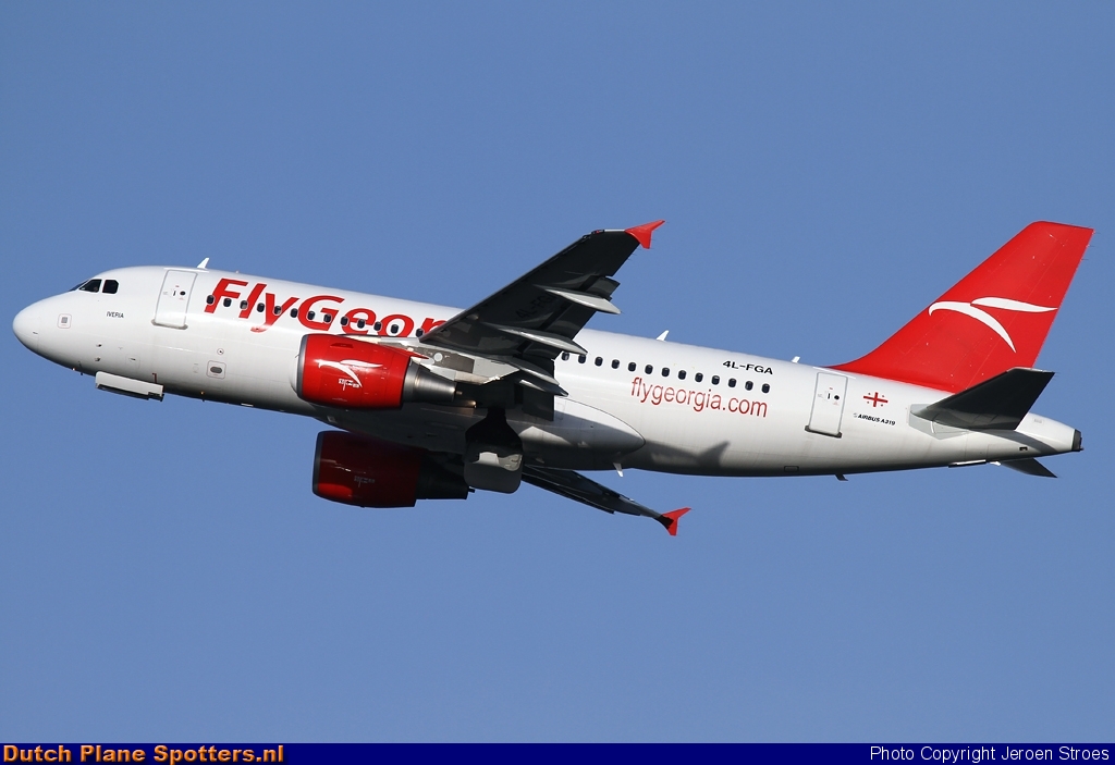 4L-FGA Airbus A319 Fly Georgia by Jeroen Stroes