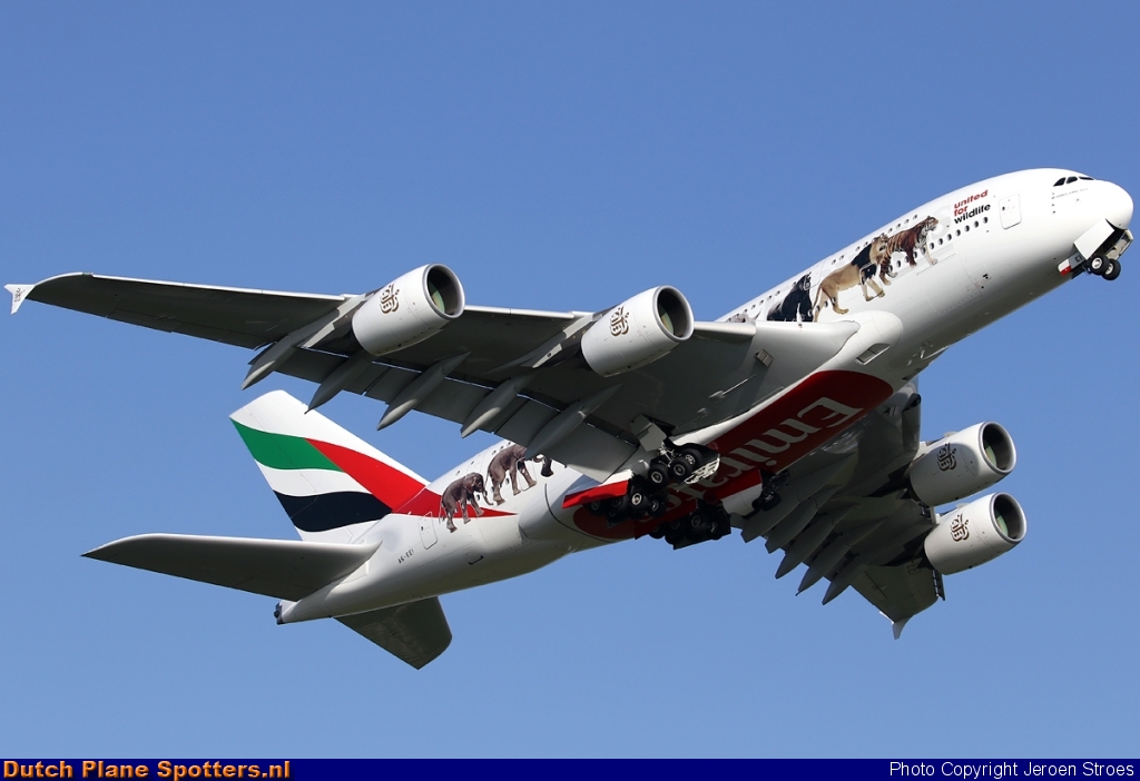 A6-EEI Airbus A380-800 Emirates by Jeroen Stroes
