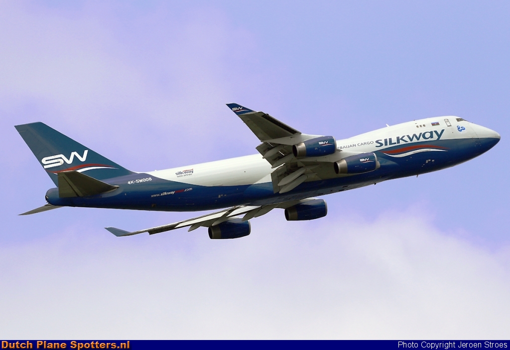 4K-SW008 Boeing 747-400 Silk Way Airlines by Jeroen Stroes