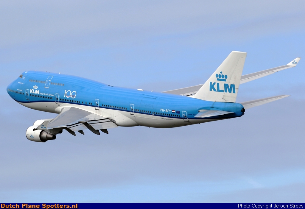PH-BFY Boeing 747-400 KLM Royal Dutch Airlines by Jeroen Stroes