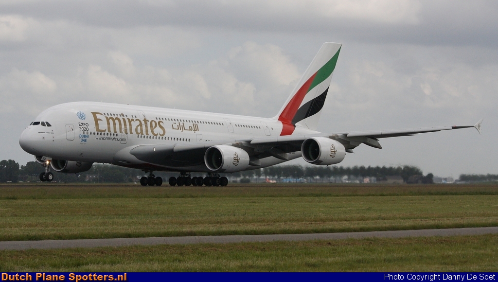A6-EEQ Airbus A380-800 Emirates by Danny De Soet