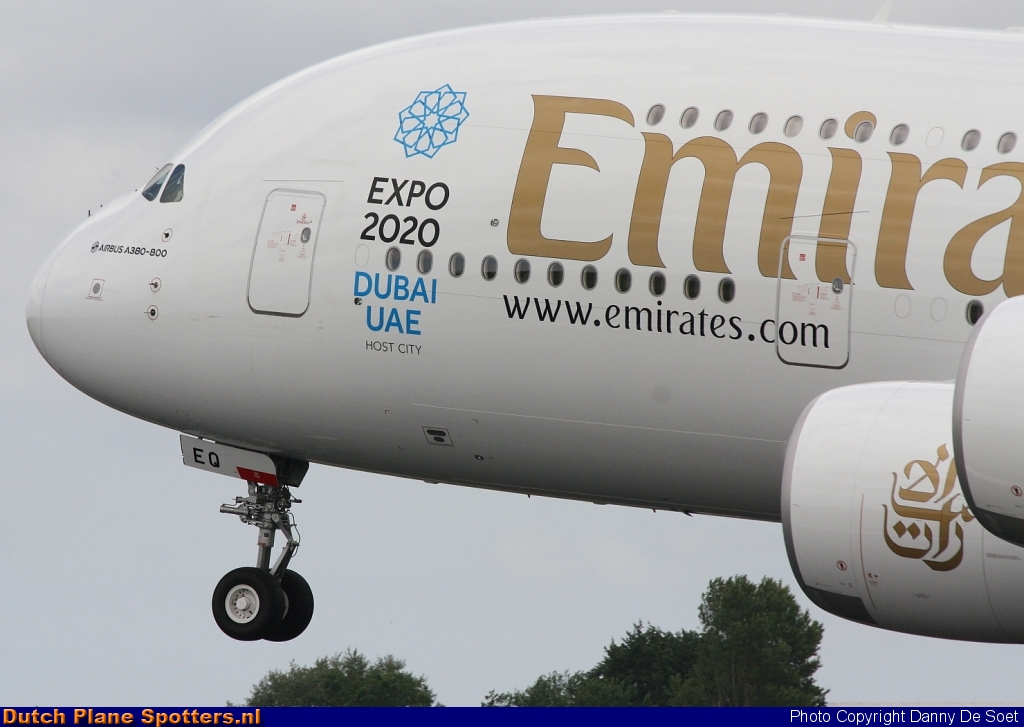 A6-EEQ Airbus A380-800 Emirates by Danny De Soet