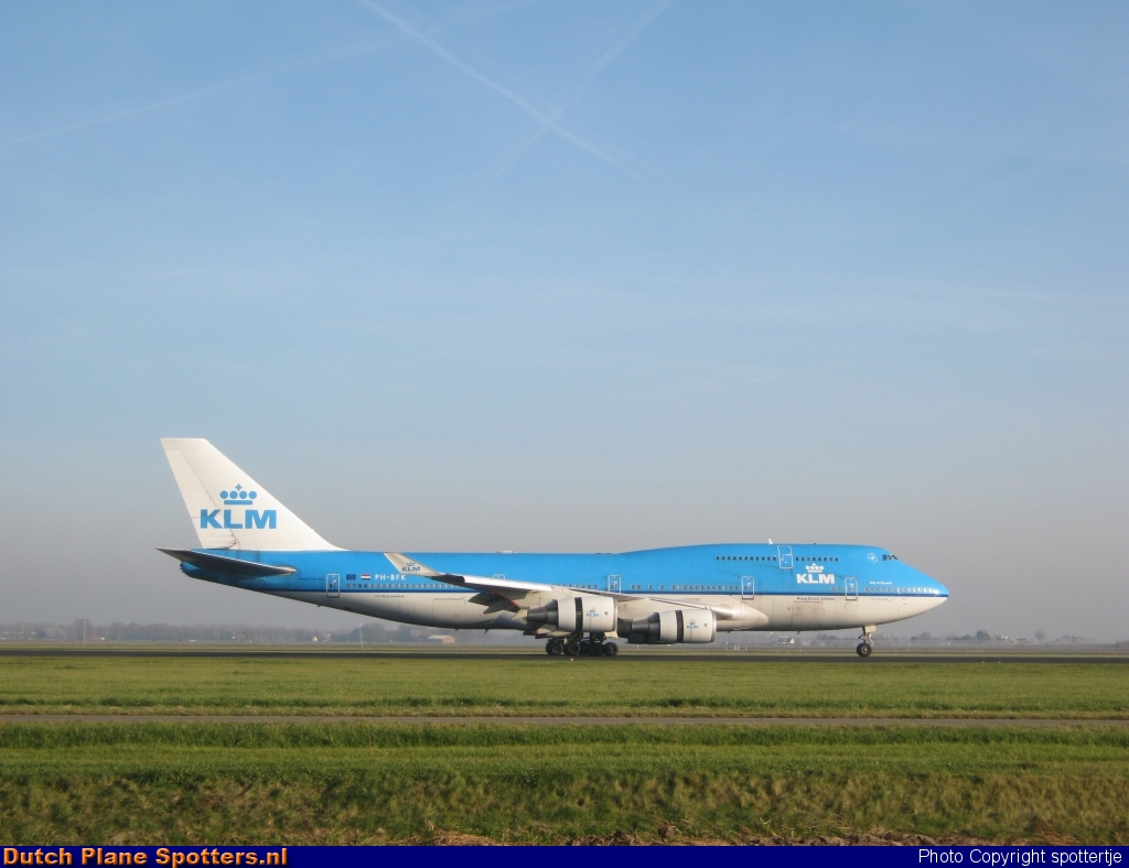PH-BFK Boeing 747-400 KLM Royal Dutch Airlines by spottertje