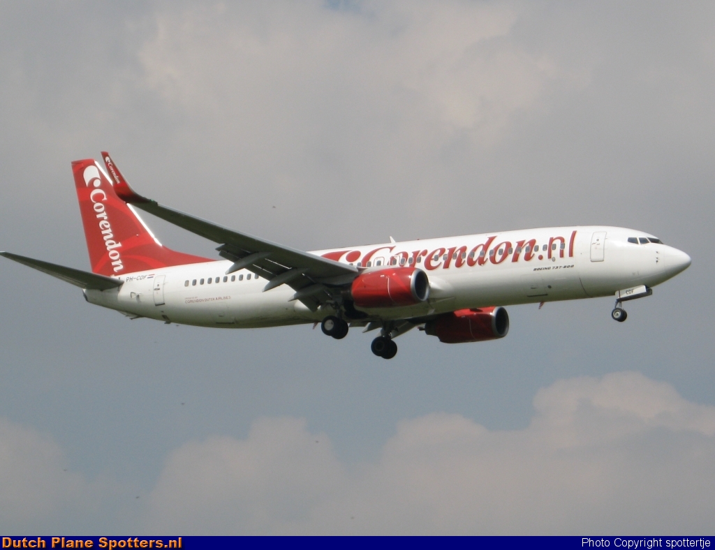 PH-CDF Boeing 737-800 Corendon Dutch Airlines by spottertje