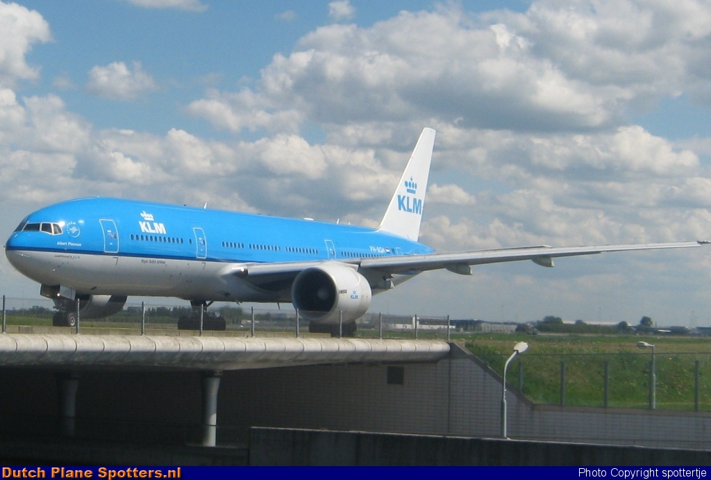 PH-BQA Boeing 777-200 KLM Royal Dutch Airlines by spottertje