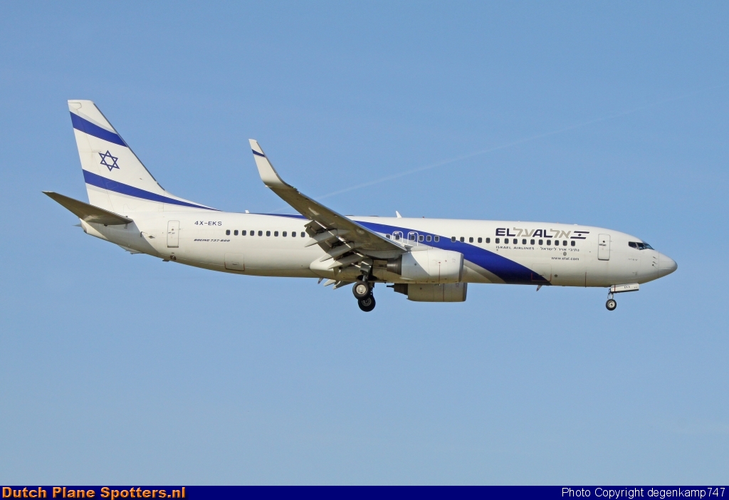 4X-EKS Boeing 737-800 El Al Israel Airlines by Herman Degenkamp