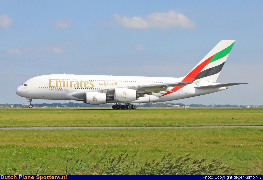 A6-EDU Airbus A380-800 Emirates by Herman Degenkamp