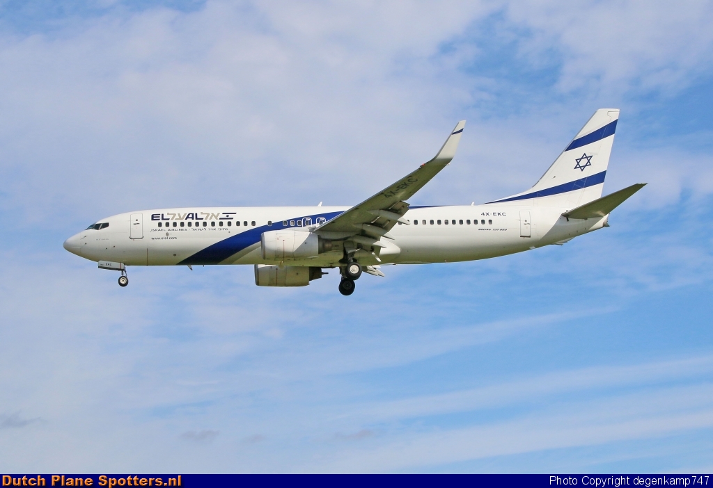 4X-EKC Boeing 737-800 El Al Israel Airlines by Herman Degenkamp
