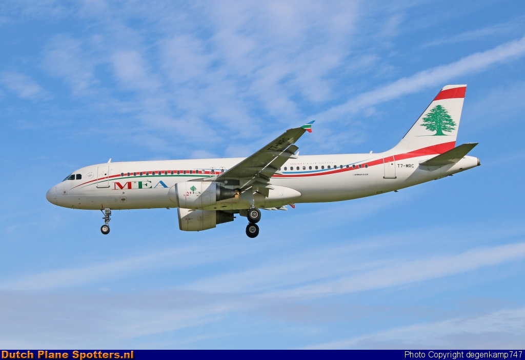 T7-MRC Airbus A320 Middle East Airlines (MEA) by Herman Degenkamp