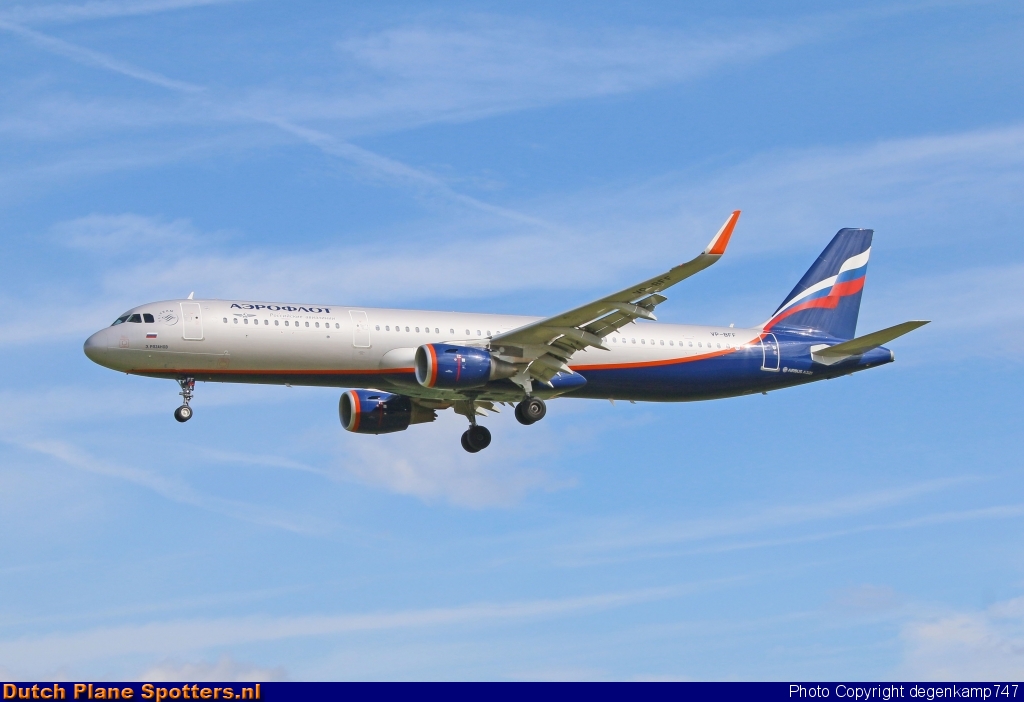 VP-BFF Airbus A321 Aeroflot - Russian Airlines by Herman Degenkamp