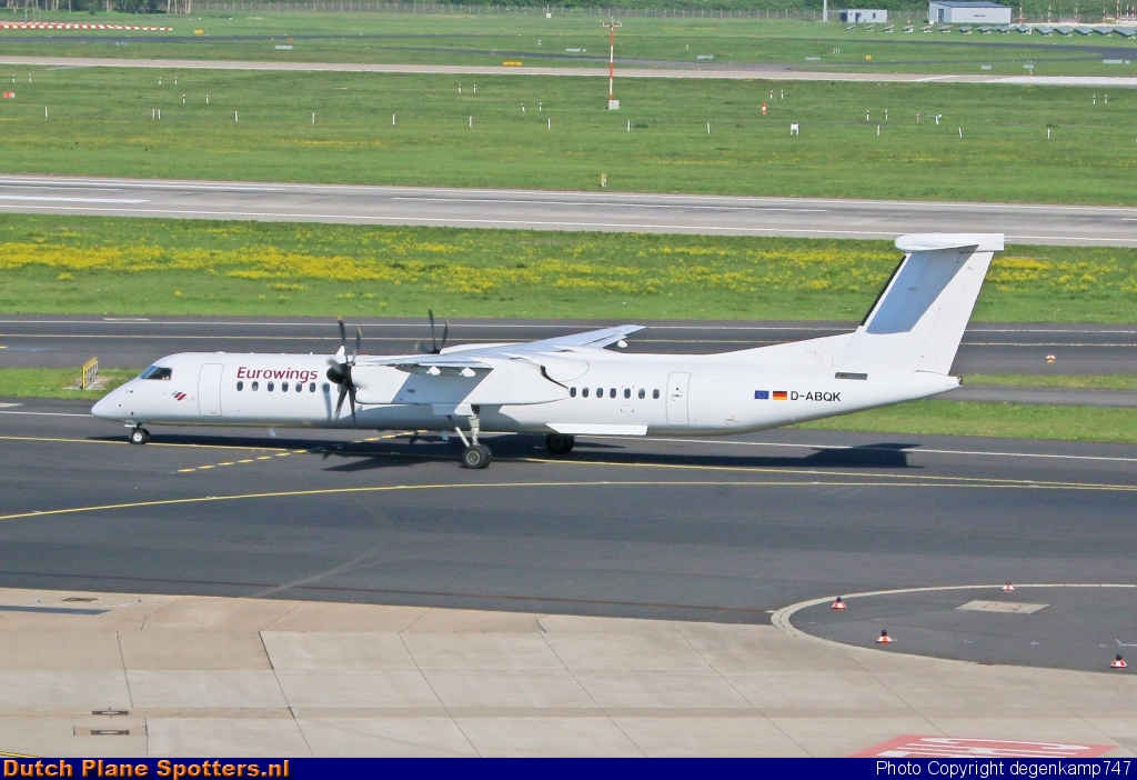 D-ABQK Bombardier Dash 8-Q400 LGW - Luftfahrtgesellschaft - Walter (Eurowings) by Herman Degenkamp
