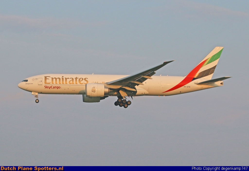 A6-EFN Boeing 777-F Emirates Sky Cargo by Herman Degenkamp