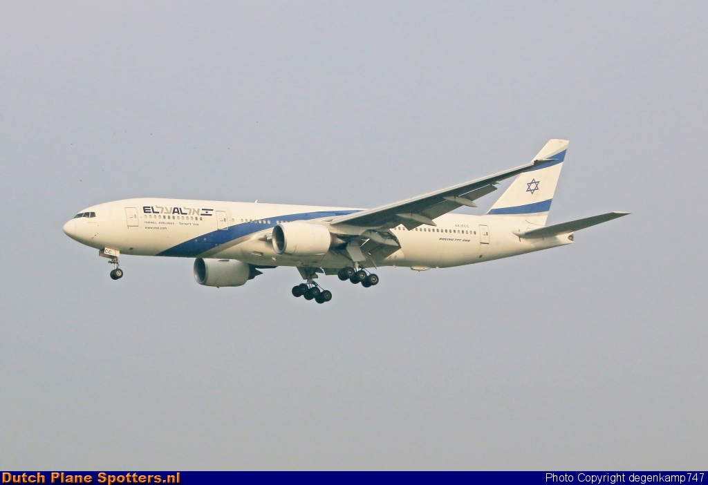 4X-ECC Boeing 777-200 El Al Israel Airlines by Herman Degenkamp