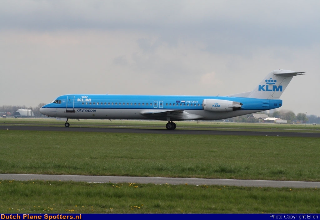 PH-OFM Fokker 100 KLM Cityhopper by Ellen