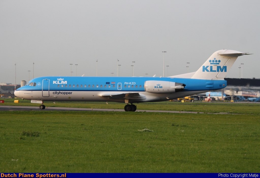 PH-KZD Fokker 70 KLM Cityhopper by Matje