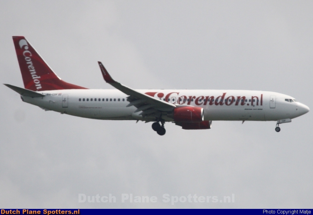 PH-CDF Boeing 737-800 Corendon Dutch Airlines by Matje
