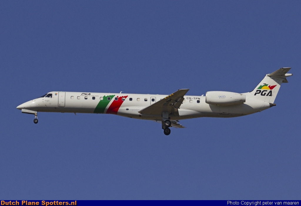 CS-TPN Embraer 145 PGA Portugalia Airlines by peter van maaren