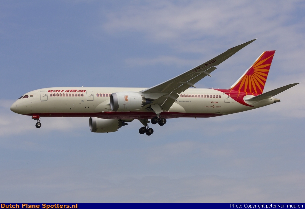 VT-ANP Boeing 787-8 Dreamliner Air India by peter van maaren
