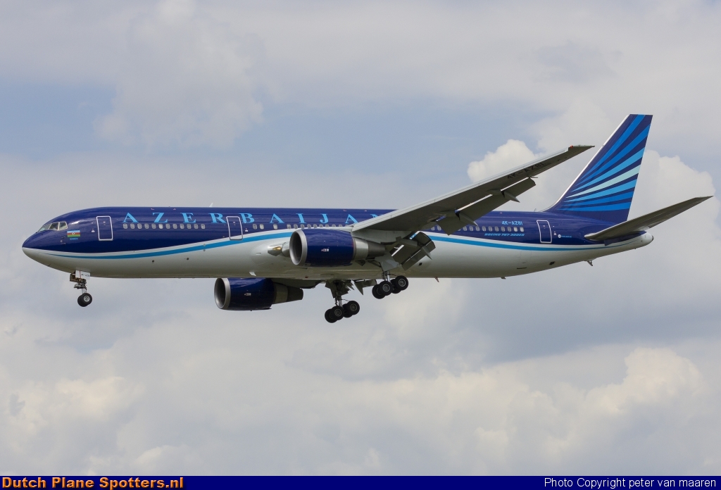 4K-AZ81 Boeing 767-300 AZAL Azerbaijan Airlines by peter van maaren