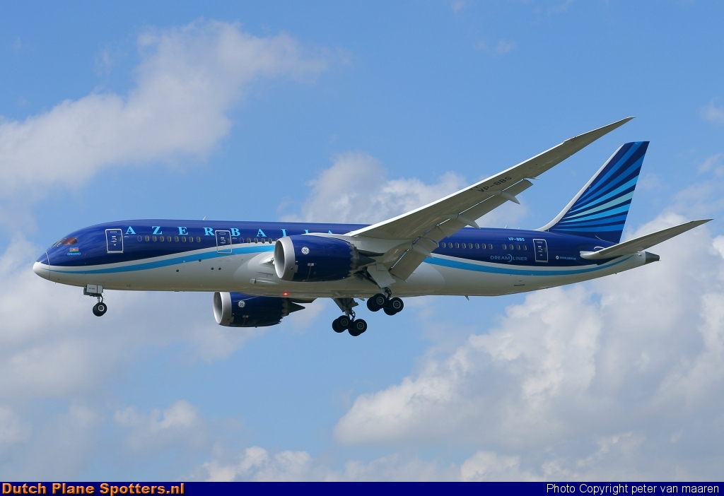 VP-BBS Boeing 787-8 Dreamliner AZAL Azerbaijan Airlines by peter van maaren
