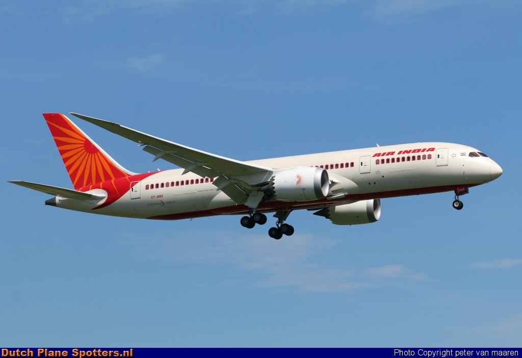 VT-ANS Boeing 787-8 Dreamliner Air India by peter van maaren