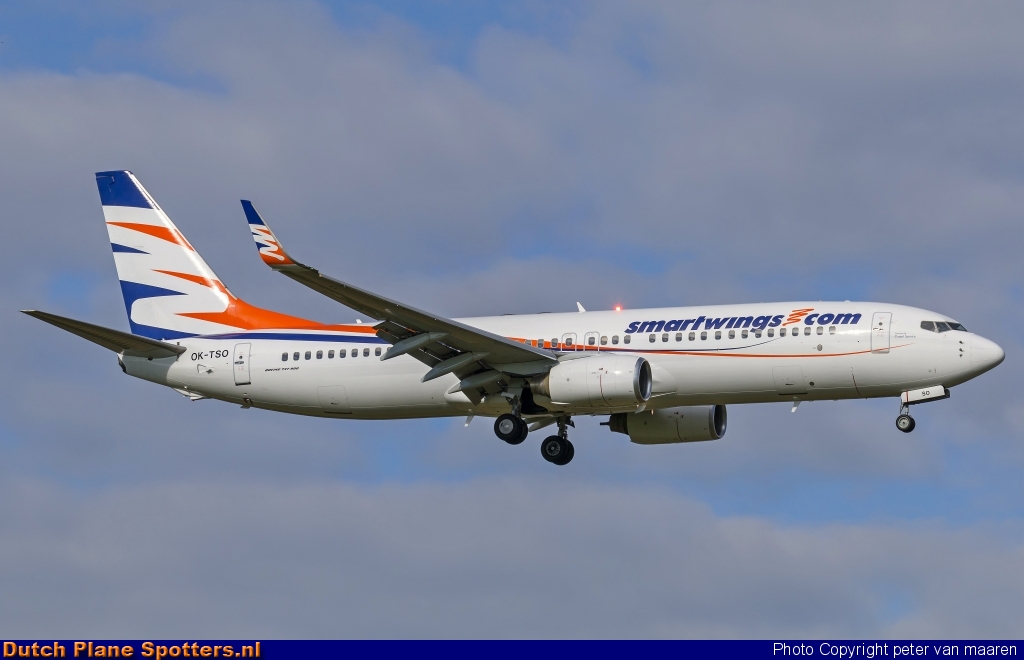 OK-TSO Boeing 737-800 Smartwings by peter van maaren