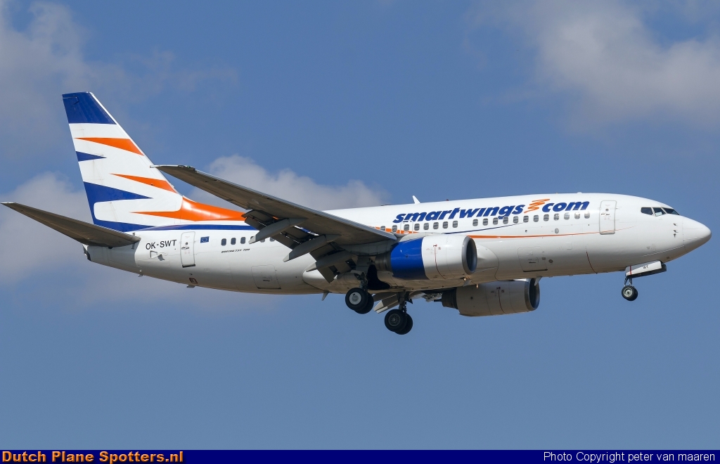 OK-SWT Boeing 737-700 Smartwings by peter van maaren