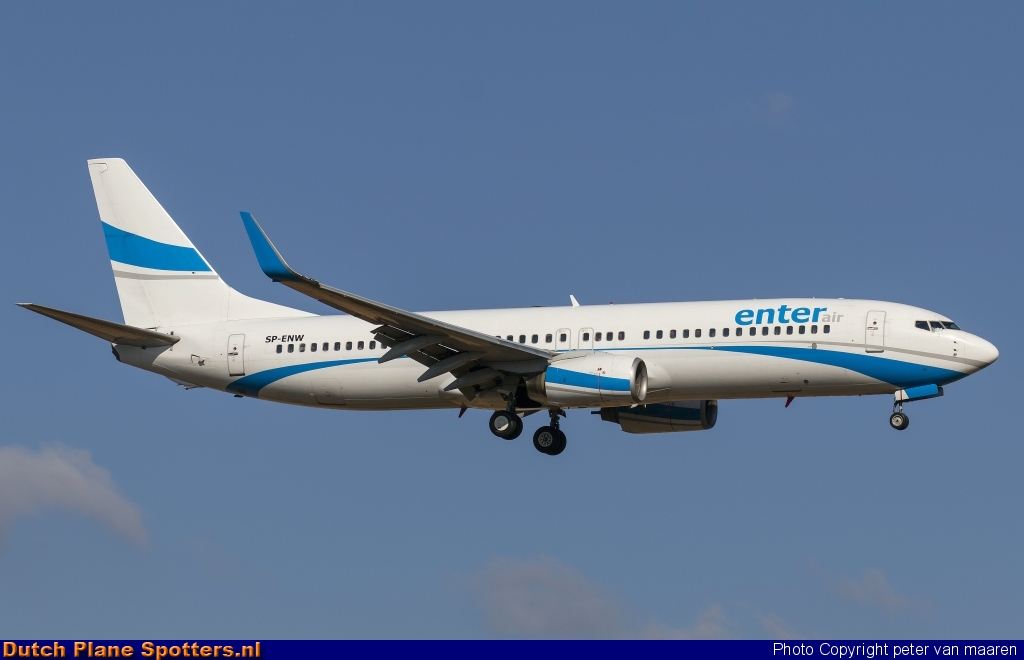 SP-ENW Boeing 737-800 Enter Air by peter van maaren