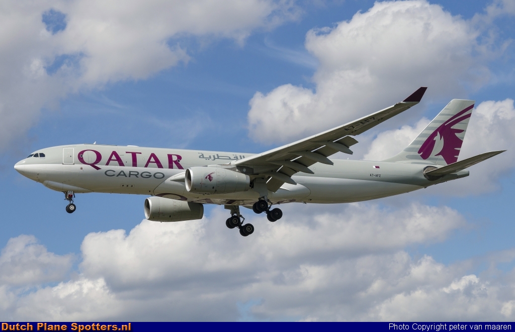 A7-AFZ Airbus A330-200 Qatar Airways Cargo by peter van maaren