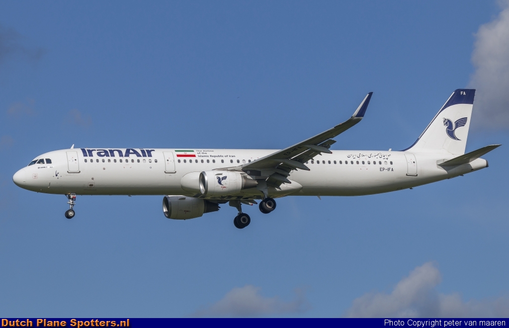 EP-IFA Airbus A321 Iran Air by peter van maaren
