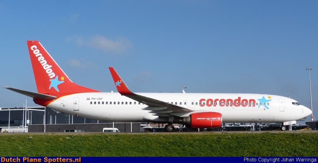 PH-CDF Boeing 737-800 Corendon Dutch Airlines by Johan Warringa