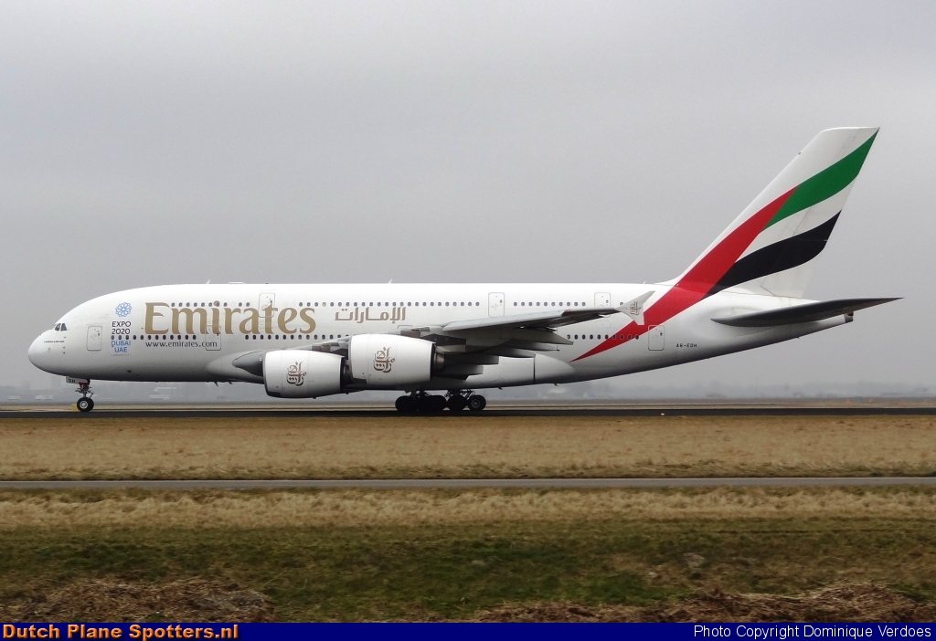 A6-EDH Airbus A380-800 Emirates by Dominique Verdoes