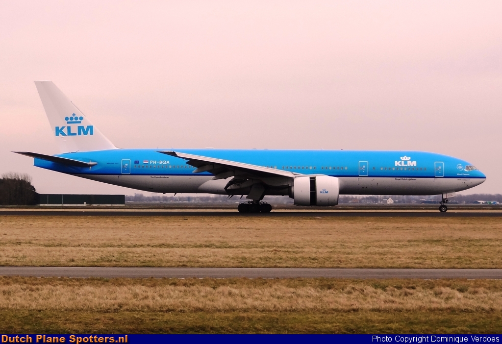 PH-BQA Boeing 777-200 KLM Royal Dutch Airlines by Dominique Verdoes