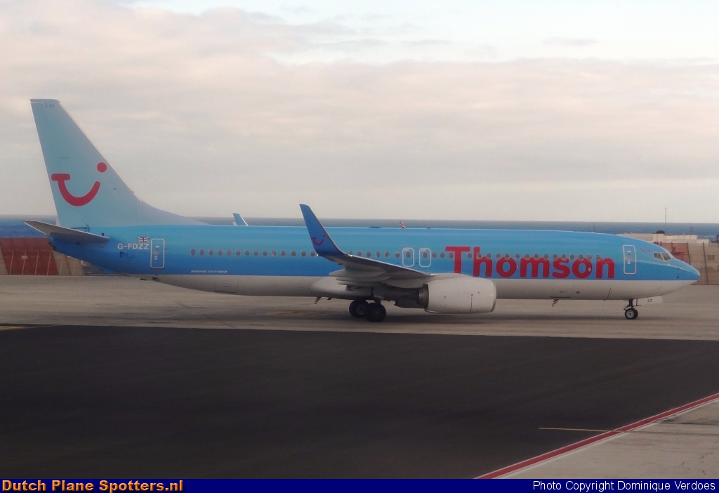 G-FDZZ Boeing 737-800 Thomsonfly by Dominique Verdoes