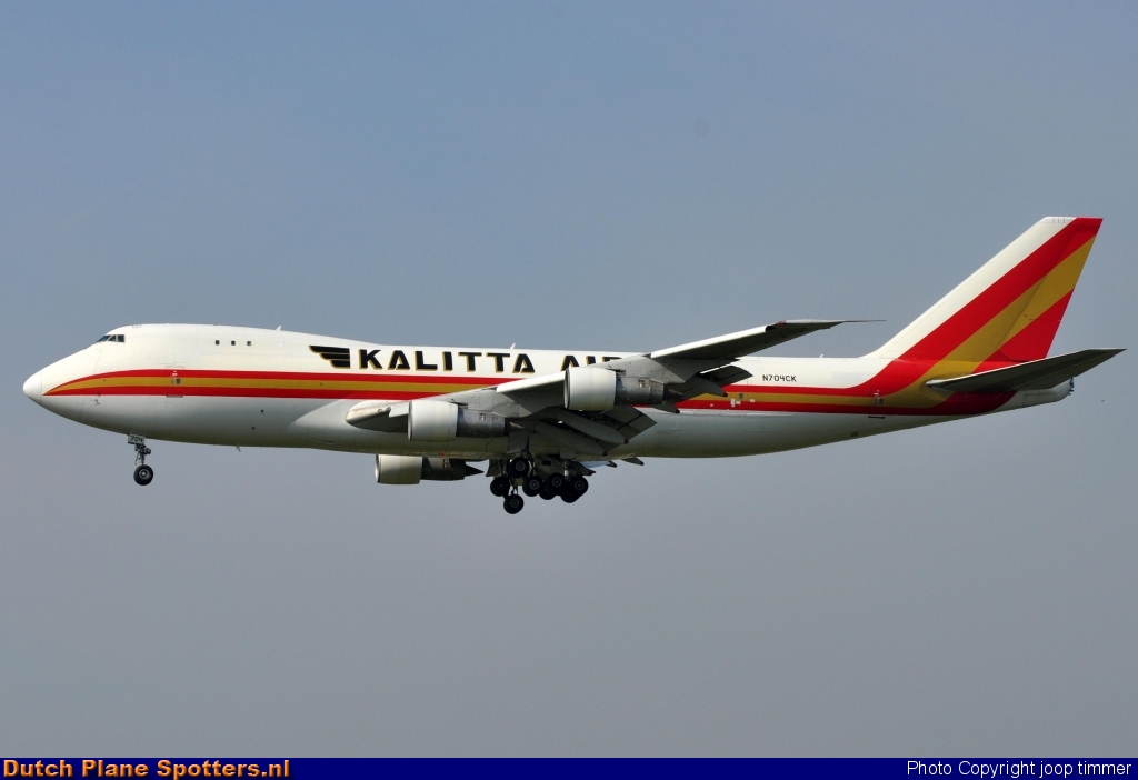 N704CK Boeing 747-200 Kalitta by joop timmer